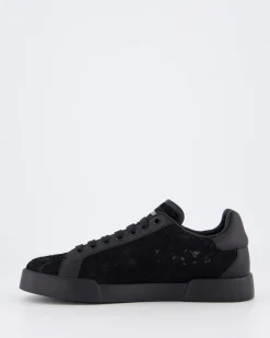 Dames Portofino Logo Sneaker Zwart