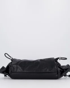 Dames Scrunch D Shoulder Zwart