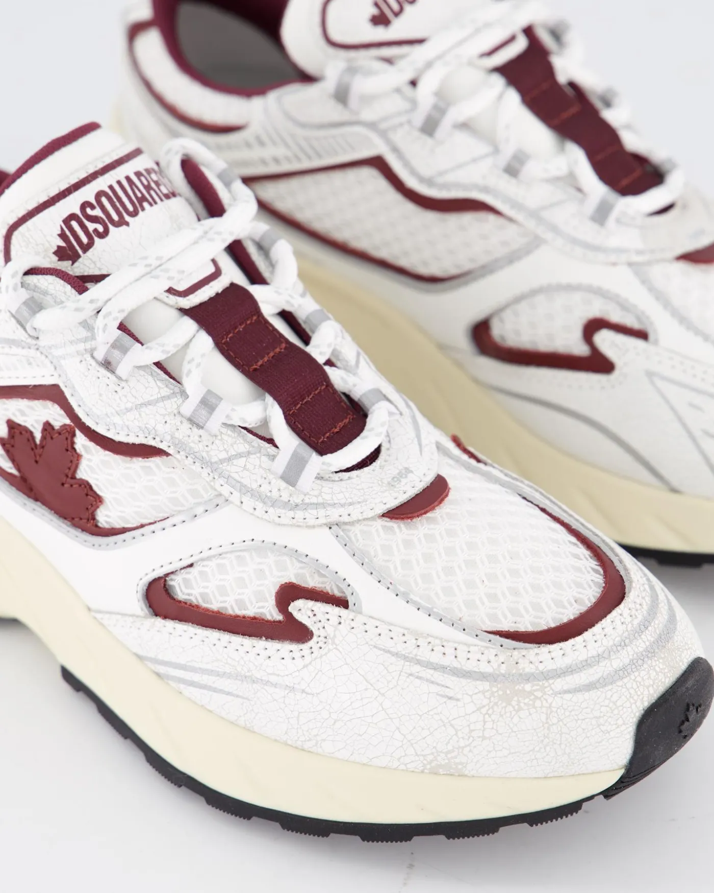 Dames Sprinter Sneaker Wit/Bordo