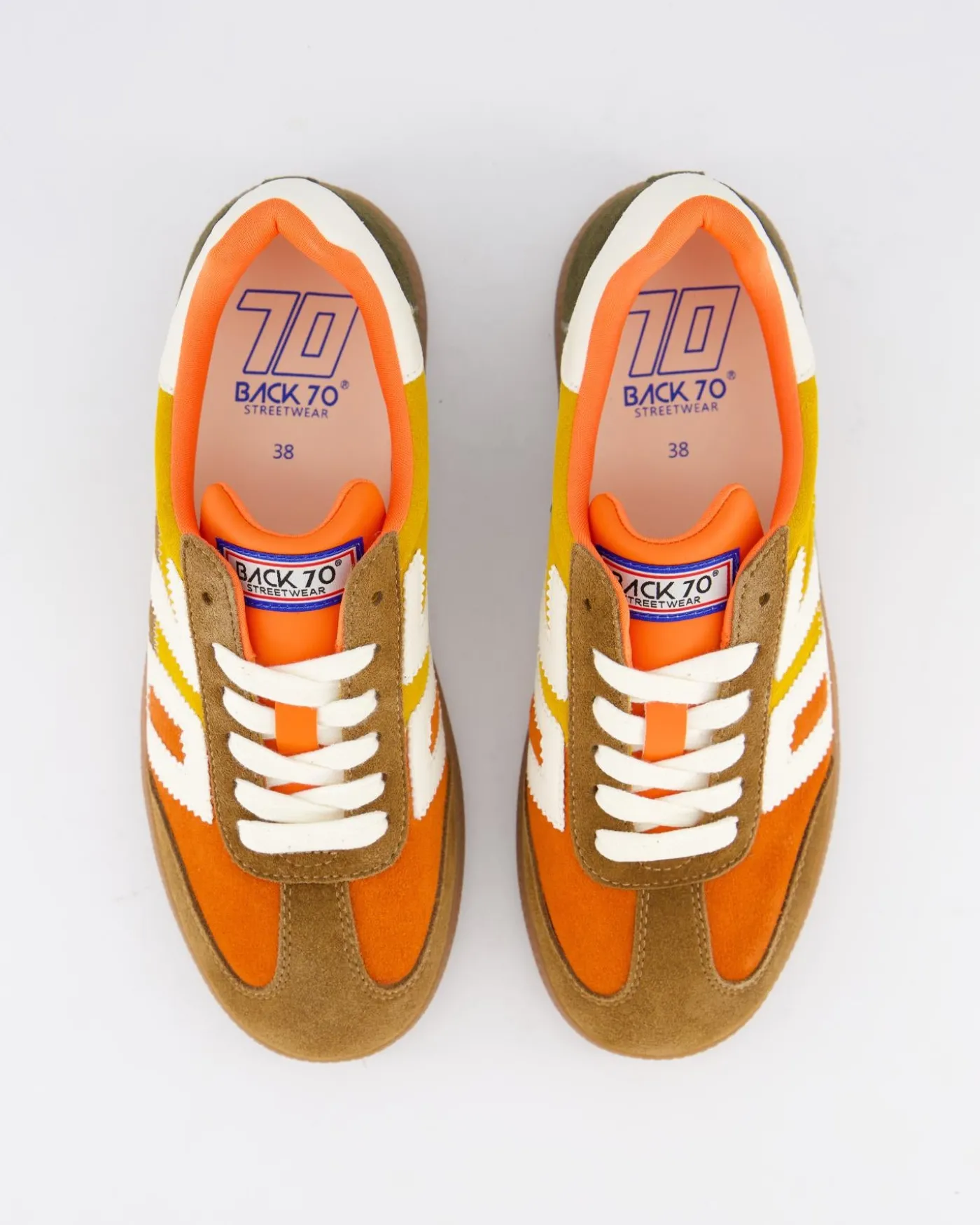 Dames Squid Orange Suede Mix