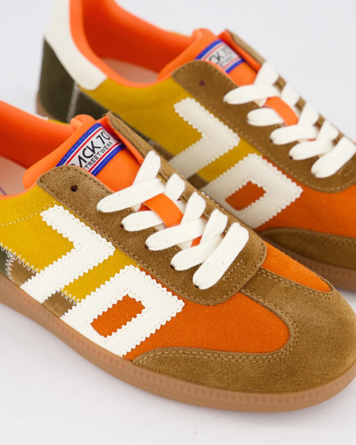 Dames Squid Orange Suede Mix