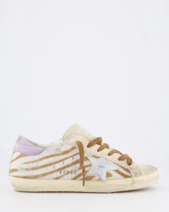 Dames Super-Star Sneaker Wit/Bruin