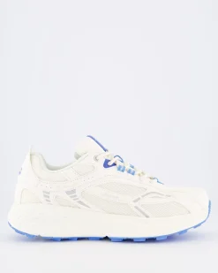 Dames The Re-Run Max Suede Wit/Blauw