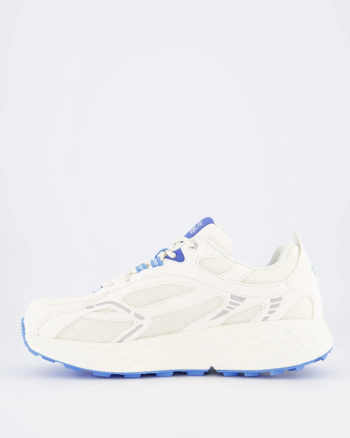 Dames The Re-Run Max Suede Wit/Blauw
