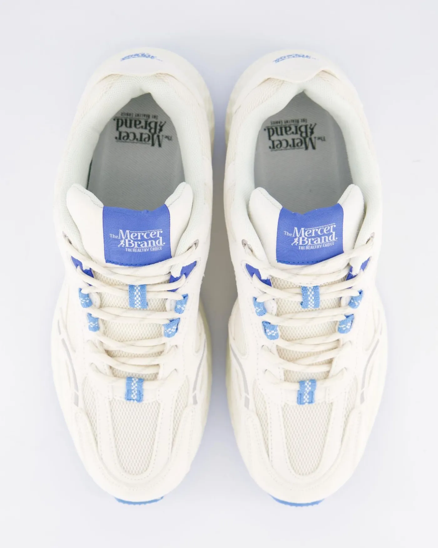 Dames The Re-Run Max Suede Wit/Blauw