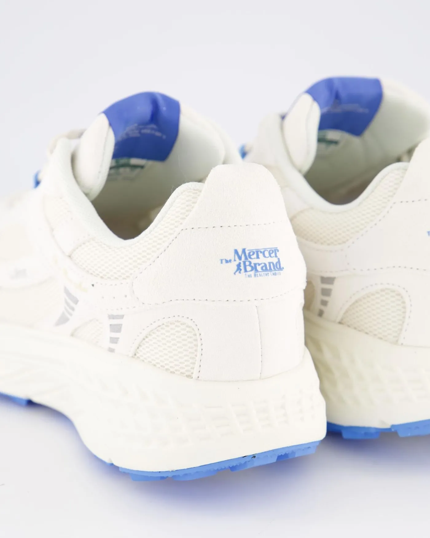 Dames The Re-Run Max Suede Wit/Blauw