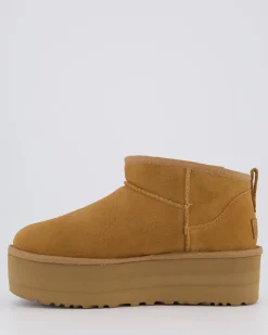 Dames Ultra Mini Platform Chestnut