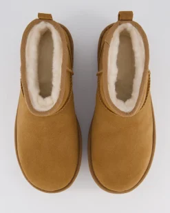 Dames Ultra Mini Platform Chestnut
