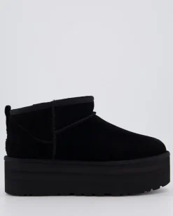 Dames Ultra Mini Platform Zwart