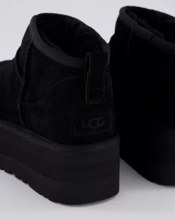 Dames Ultra Mini Platform Zwart