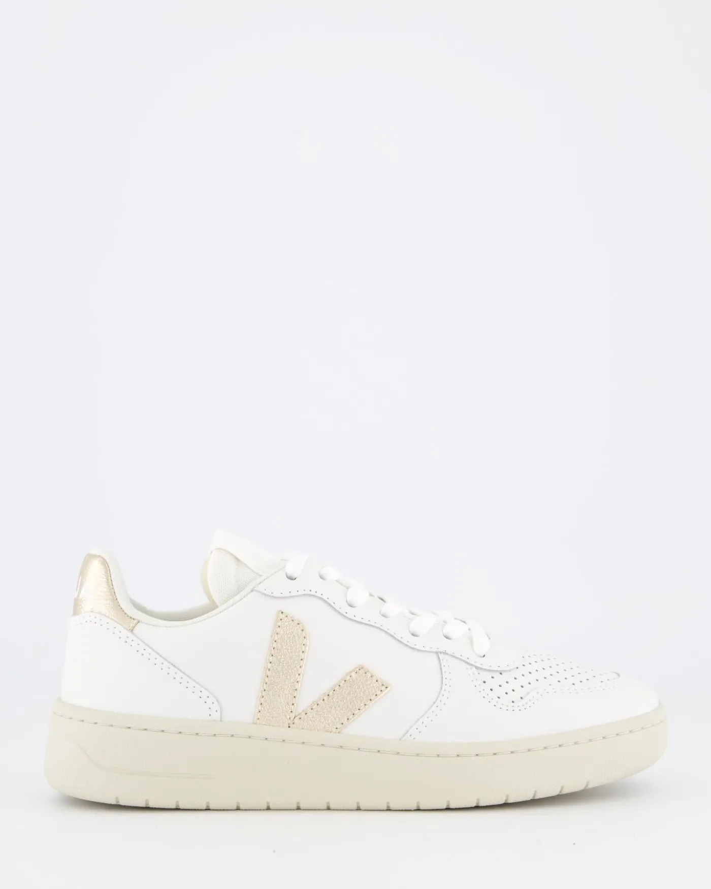 Dames V-10 Prime Leather Sneaker Wit