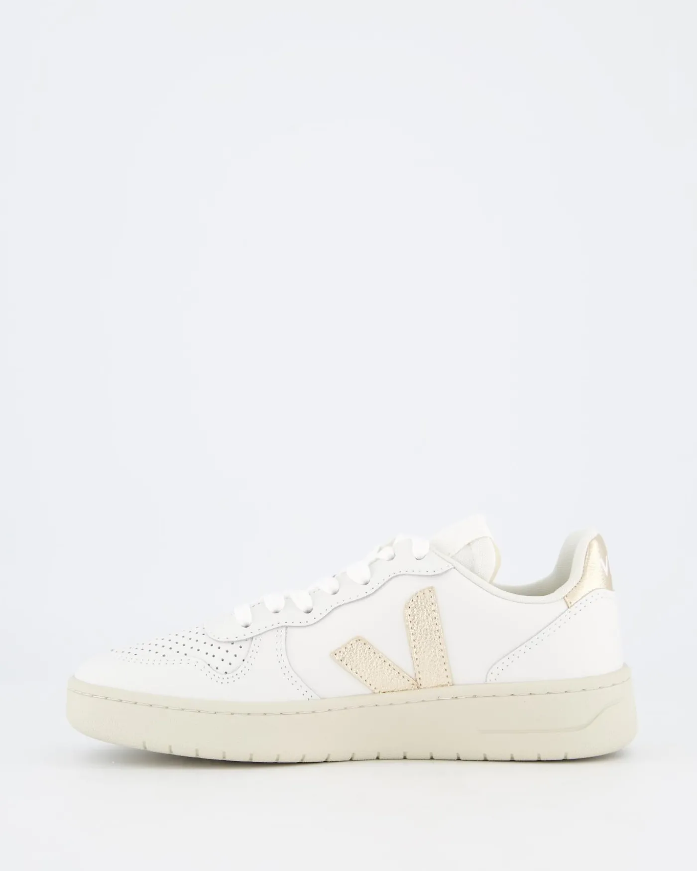Dames V-10 Prime Leather Sneaker Wit