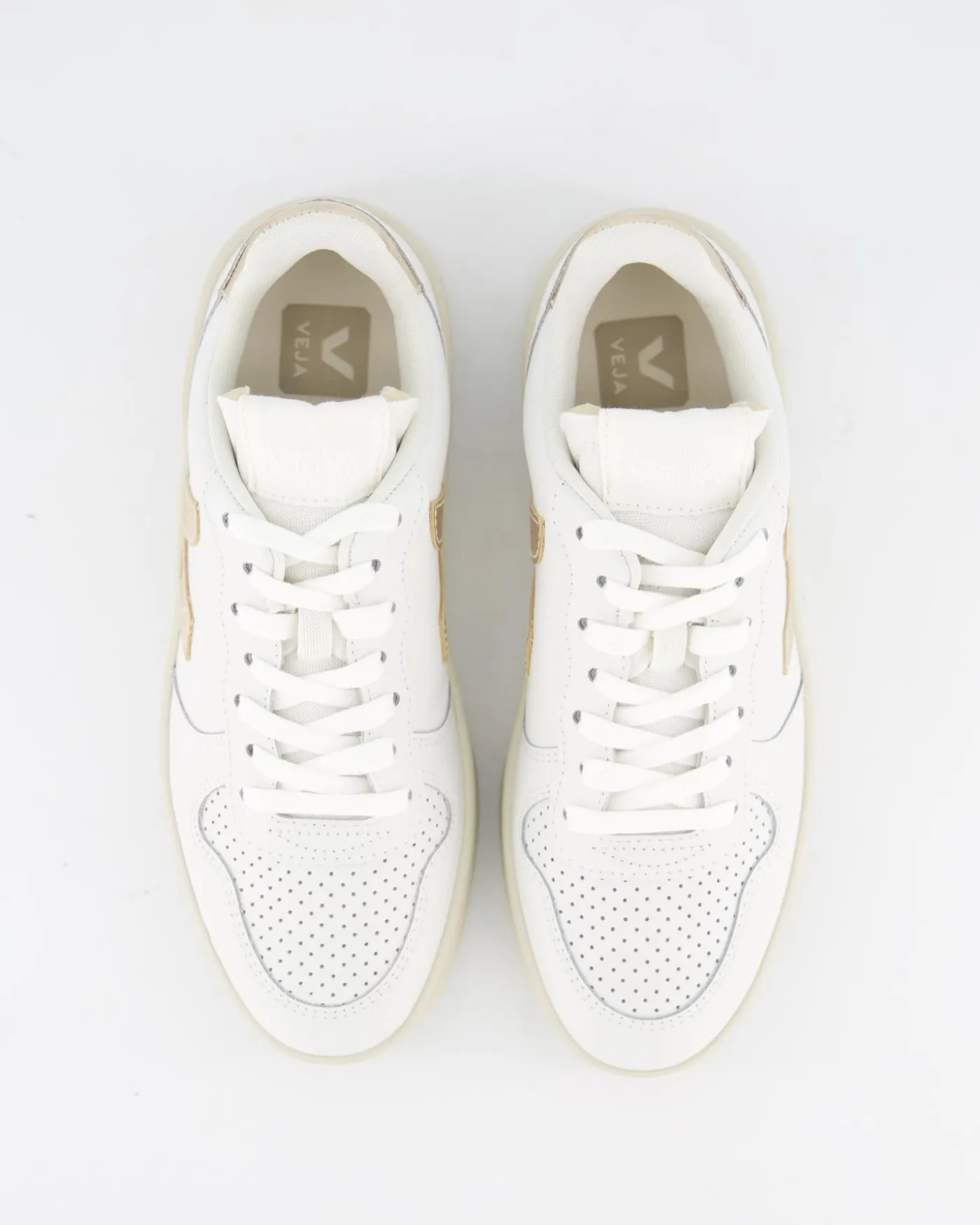Dames V-10 Prime Leather Sneaker Wit