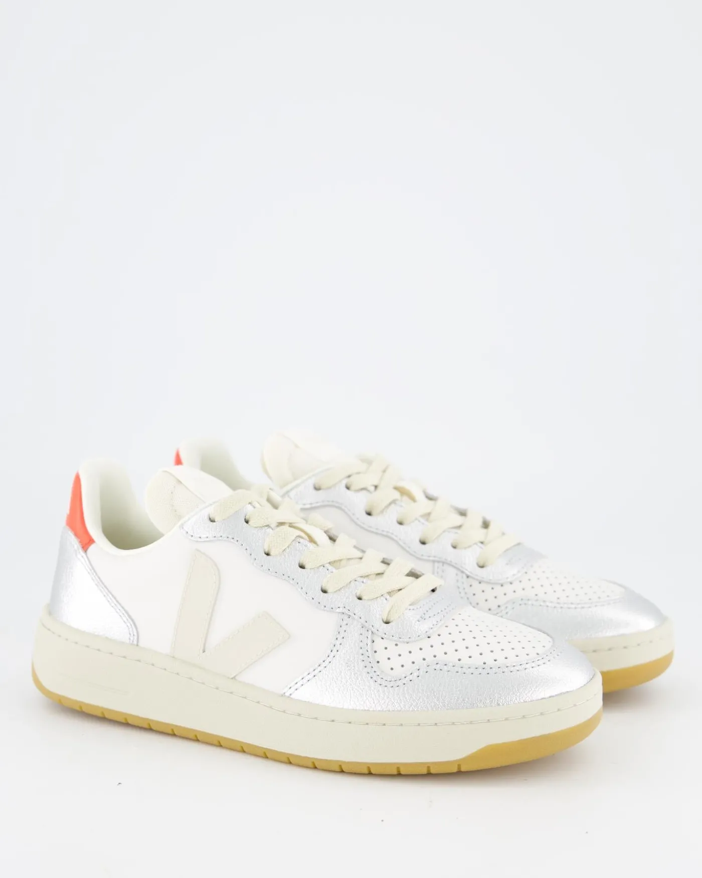 Dames V-10 Prime Leather Sneaker Wit