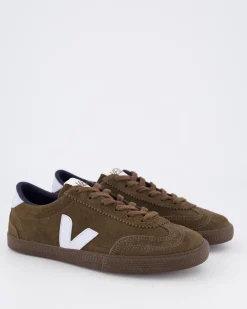 Dames Volley Suede Sneaker Bruin