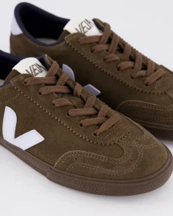 Dames Volley Suede Sneaker Bruin