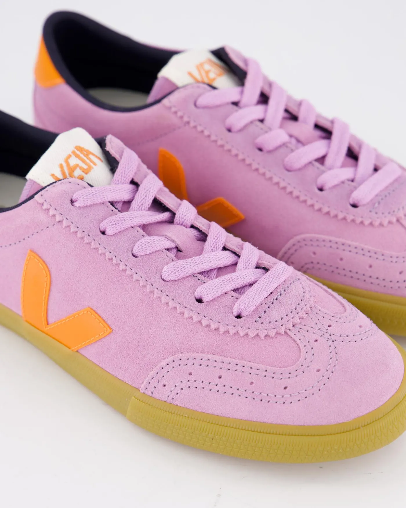 Dames Volley Suede Sneaker Roze