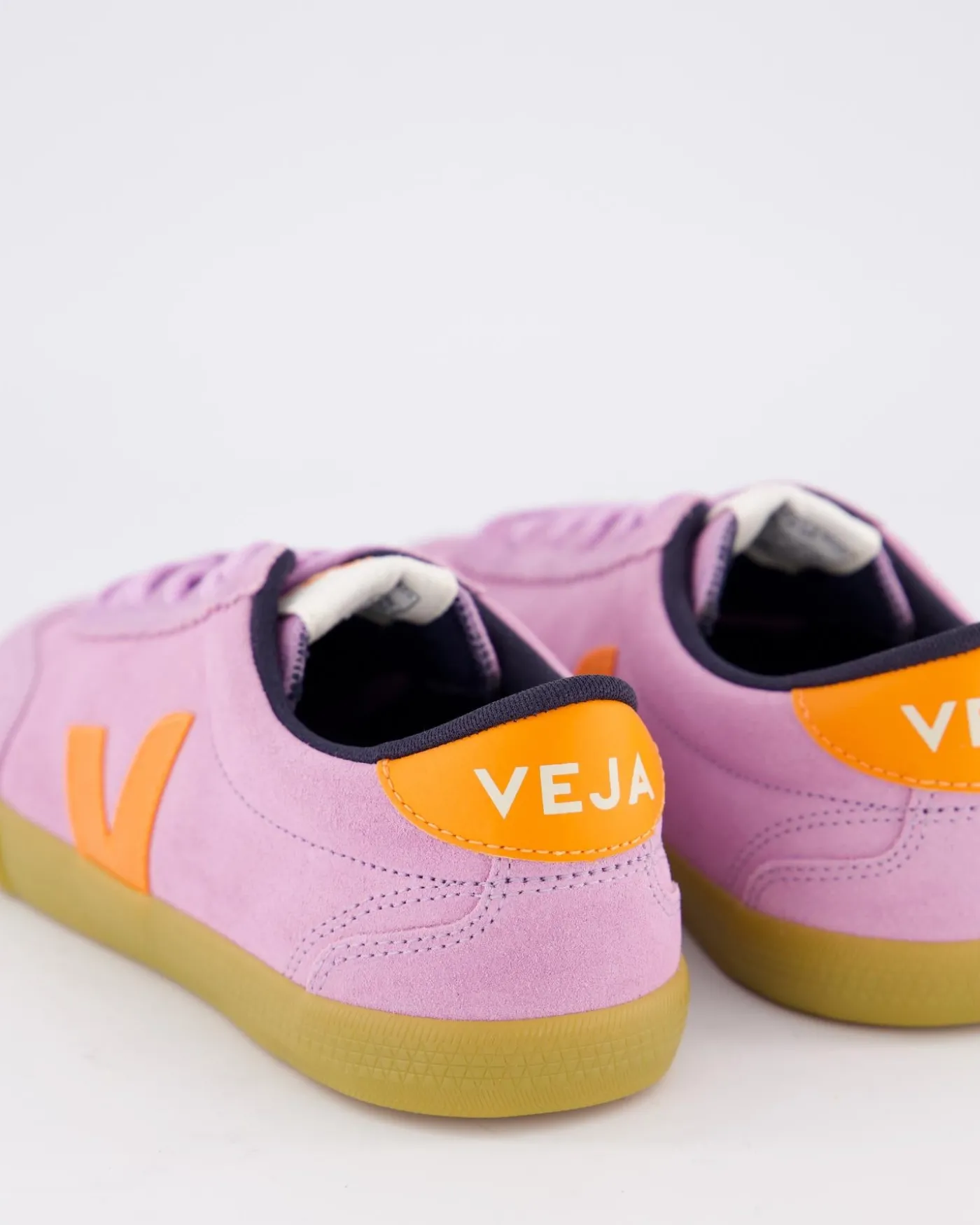 Dames Volley Suede Sneaker Roze