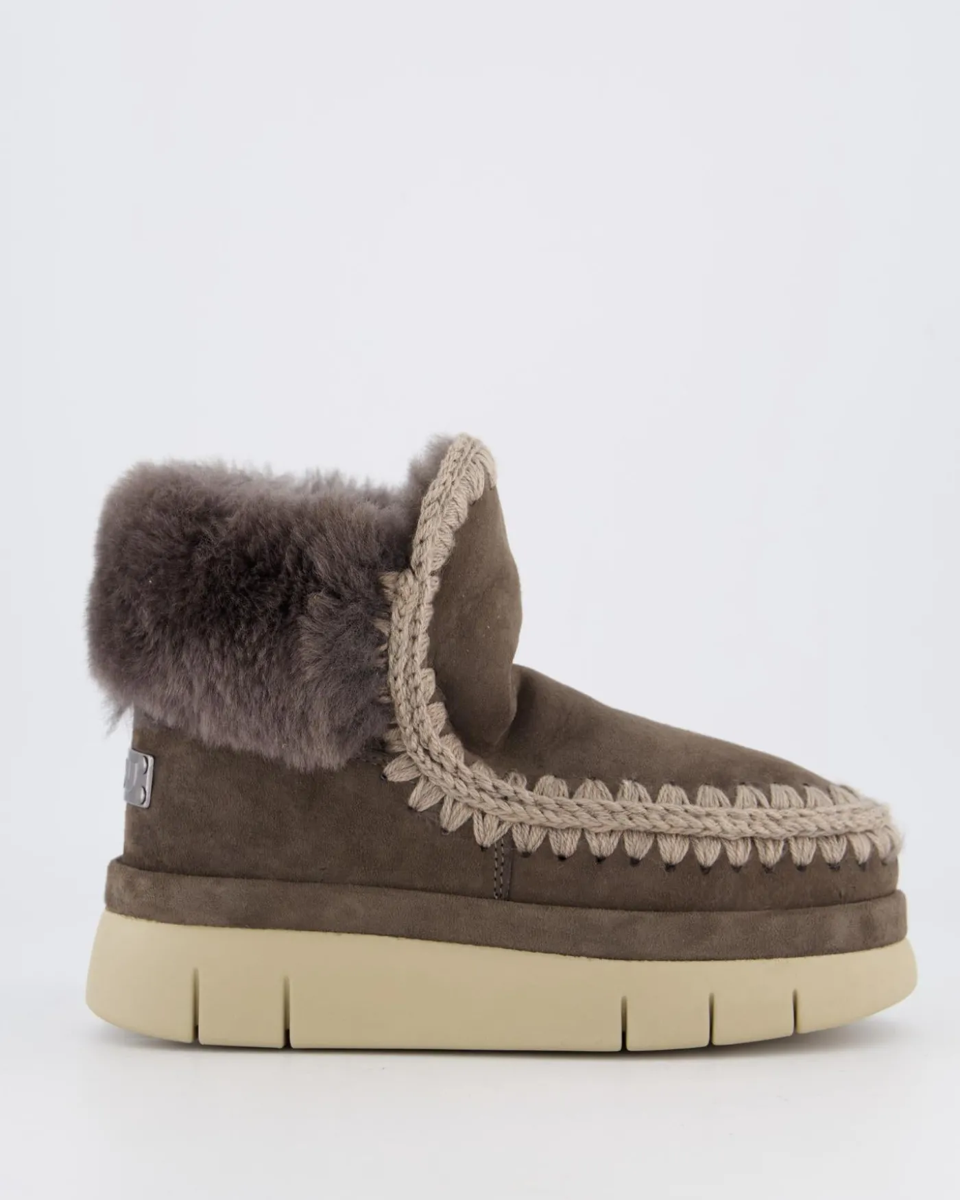 Dames Welt Furry Collar Charcoal