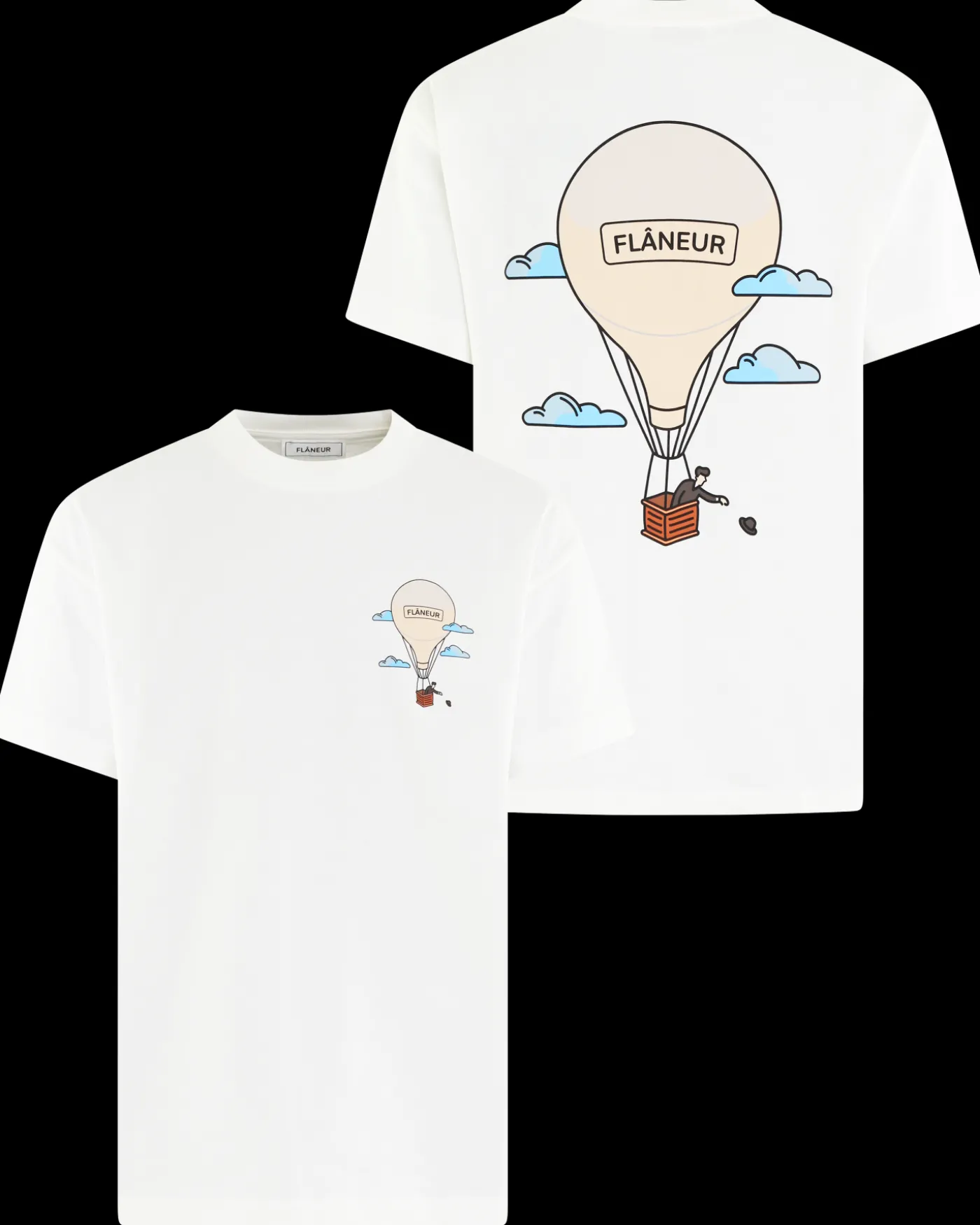 Heren Aéronautique T-Shirt Wit