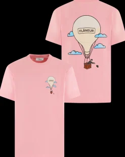 Heren Aéronautique T-Shirt Roze