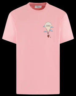 Heren Aéronautique T-Shirt Roze