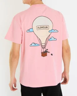 Heren Aéronautique T-Shirt Roze