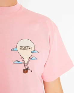Heren Aéronautique T-Shirt Roze