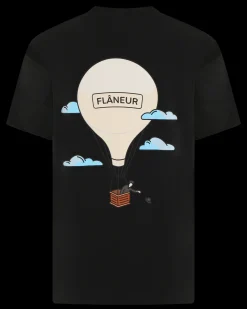 Heren Aéronautique T-Shirt Zwart