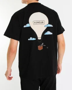 Heren Aéronautique T-Shirt Zwart