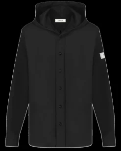 Heren Atelier Hooded Shirt Zwart