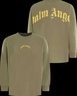 Heren Back Curved Longsleeve Groen