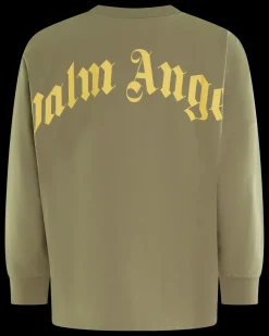 Heren Back Curved Longsleeve Groen