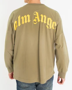 Heren Back Curved Longsleeve Groen