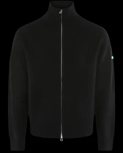 Heren Badge Knit Cardigan Zwart