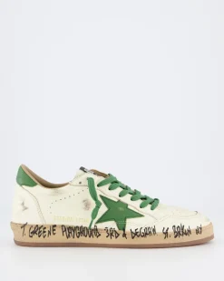 Heren Ball Star Sneaker Wit/Groen
