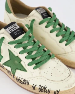 Heren Ball Star Sneaker Wit/Groen