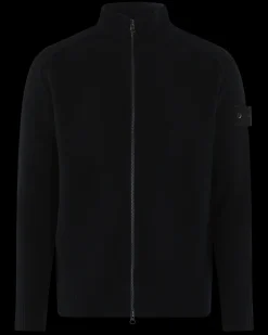 Heren Black Logopatch Vest Blauw