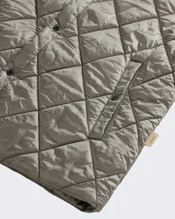 Heren Black Yarn Nylon Vest Grijs