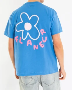 Heren Blossom T-Shirt Blauw