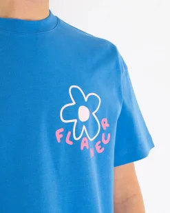 Heren Blossom T-Shirt Blauw