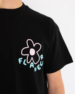 Heren Blossom T-Shirt Zwart/Roze