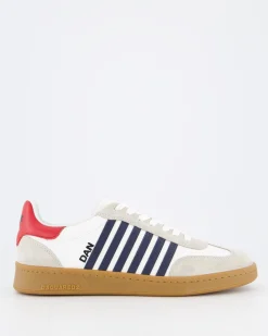 Heren Boxer Sneaker Wit/Blauw/Rood