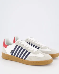 Heren Boxer Sneaker Wit/Blauw/Rood