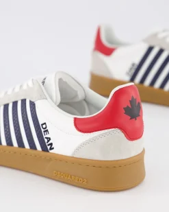 Heren Boxer Sneaker Wit/Blauw/Rood