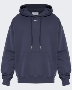 Heren Brush Arrow Hoodie Blauw