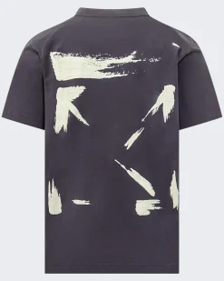 Heren Brush Arrow T-Shirt Blauw