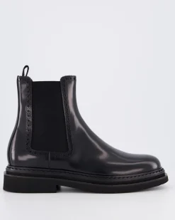 Heren Brushed Ankle Boot Zwart
