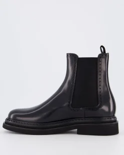 Heren Brushed Ankle Boot Zwart