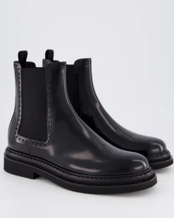 Heren Brushed Ankle Boot Zwart
